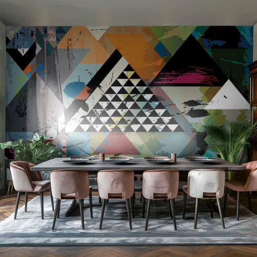Fototapet Standard Eco - Det är så enkelt - Abstraktion, Bit, Grafik - 350x256 cm
