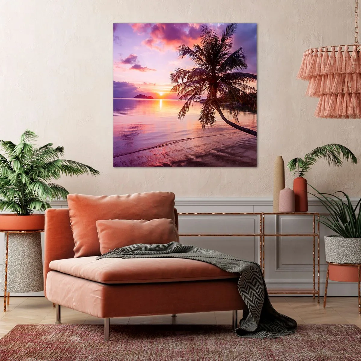 Canvastavla - Bild på duk - Lugnt enda fram till horisonten - 60x60 cm