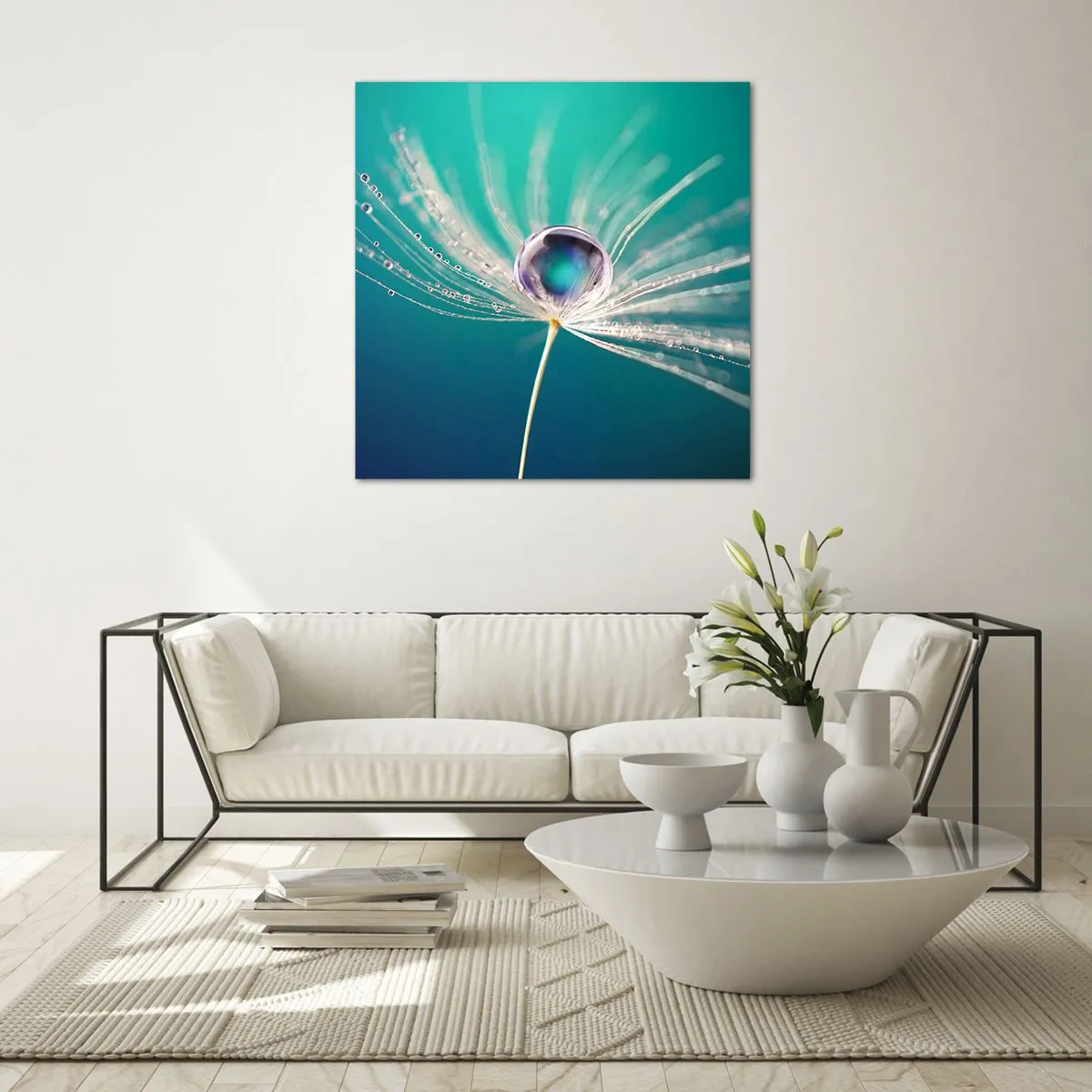 Glastavla - Bild på glas - Mystisk stund - 30x30 cm