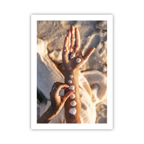 Affisch - Skönhet inom handens räckvidd - 50x70 cm