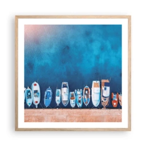 Affisch i ram av ljusek - I en rad - 60x60 cm