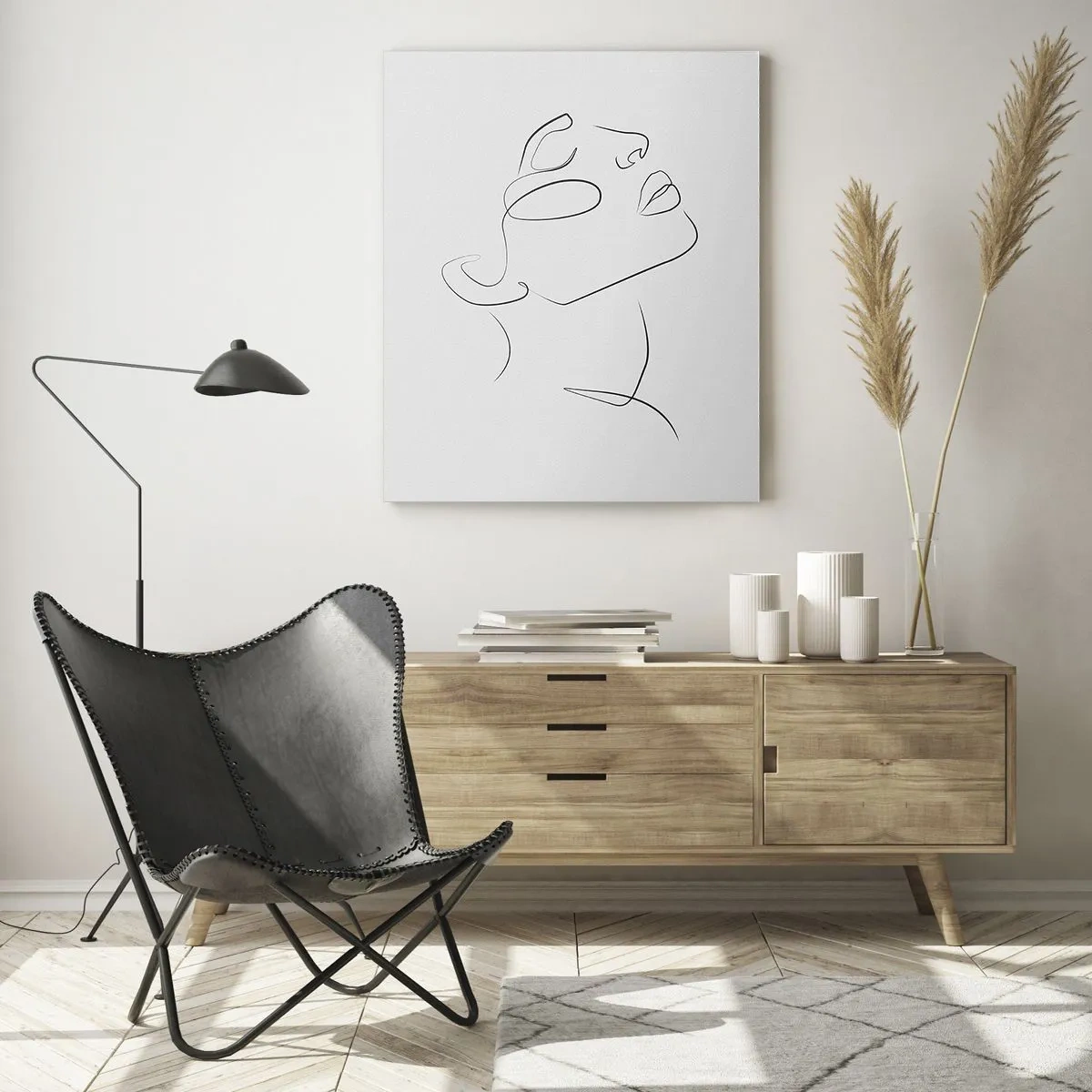 Glastavla - Bild på glas - Drömmens meander - 70x100 cm