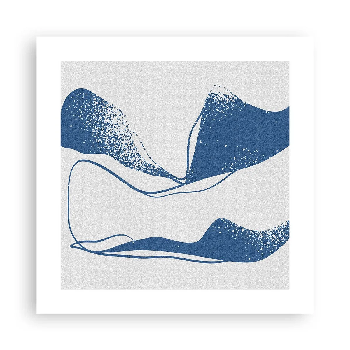 Affisch - Bevingad abstraktion - 40x40 cm