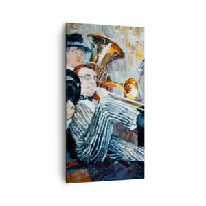 Canvastavla - Bild på duk - Hela den jazzmusiken - 55x100 cm