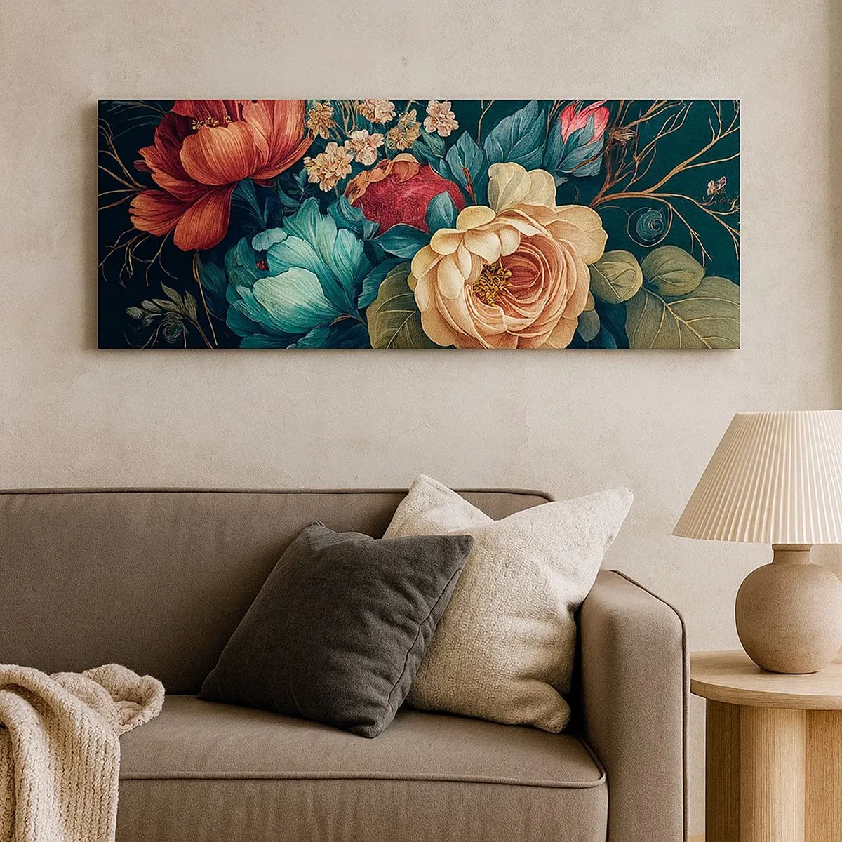 Canvastavla - Bild på duk - Charm från 1800-talet - 100x40 cm