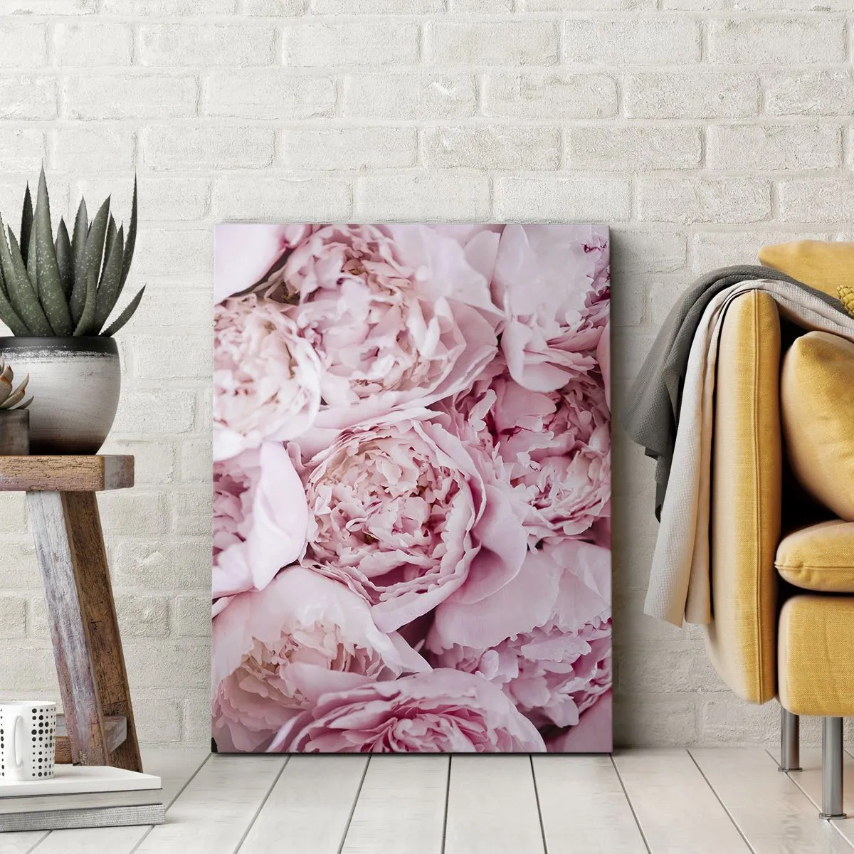 Canvastavla - Bild på duk - Hopklämda och doftande - 45x80 cm
