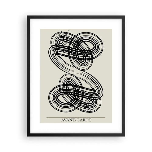 Affisch i svart ram - Det kom ut spontant - 40x50 cm