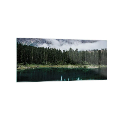 Glastavla - Bild på glas - Tyst, tyst, väck inte sovande vatten... - 120x50 cm
