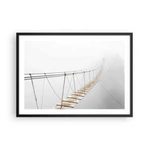 Affisch i svart ram - Vart leder den dig? - 70x50 cm