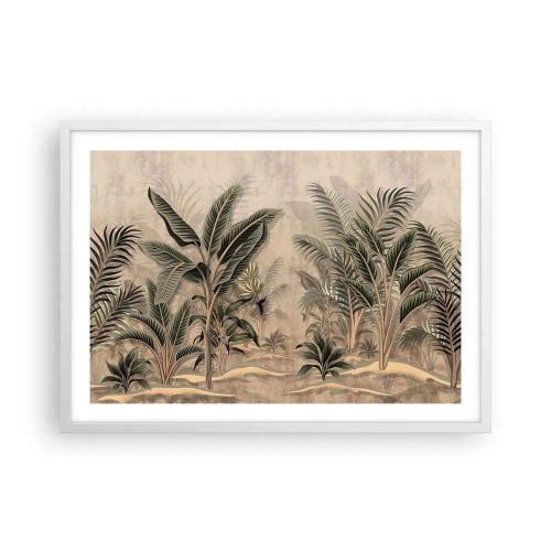 Affisch i vit ram - Bild i kolonial stil - 70x50 cm