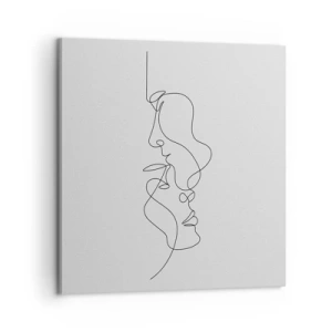 Canvastavla - Bild på duk - Sentimentala lustens glöd - 60x60 cm