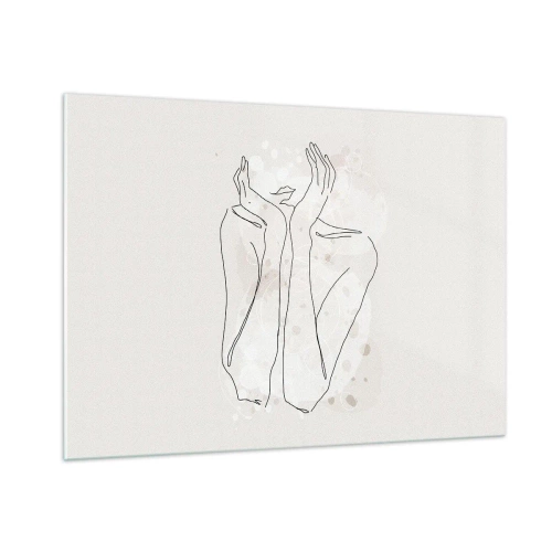 Glastavla - Bild på glas - Drömstund - 100x70 cm