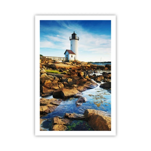 Affisch - Kom lyckligt tillbaka, jag väntar - 61x91 cm