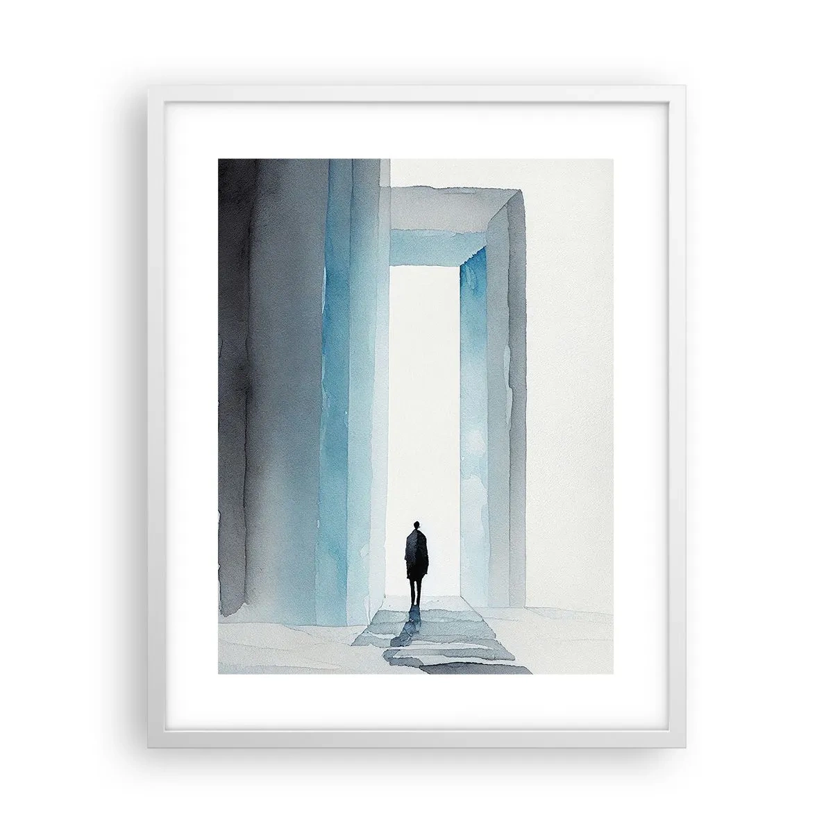 Affisch i vit ram - Lev utan gränser - 40x50 cm
