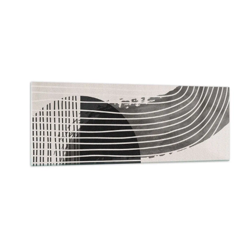 Glastavla - Bild på glas - Dit och tillbaka - 140x50 cm