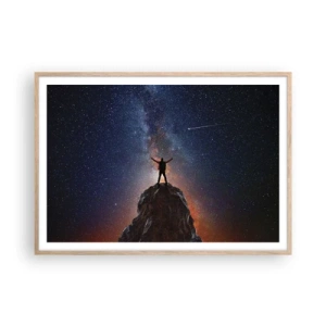 Affisch i ram av ljusek - Kraften är med mig! - 100x70 cm