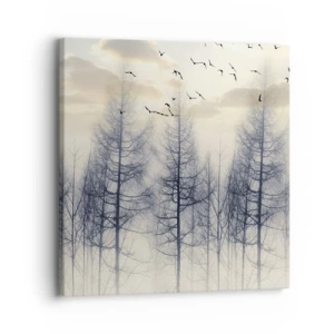 Canvastavla - Bild på duk - Skogens andar - 30x30 cm