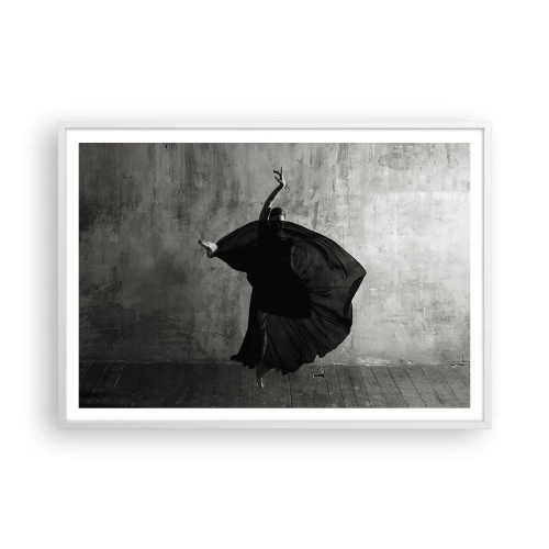 Affisch i vit ram - Full av passion - 100x70 cm