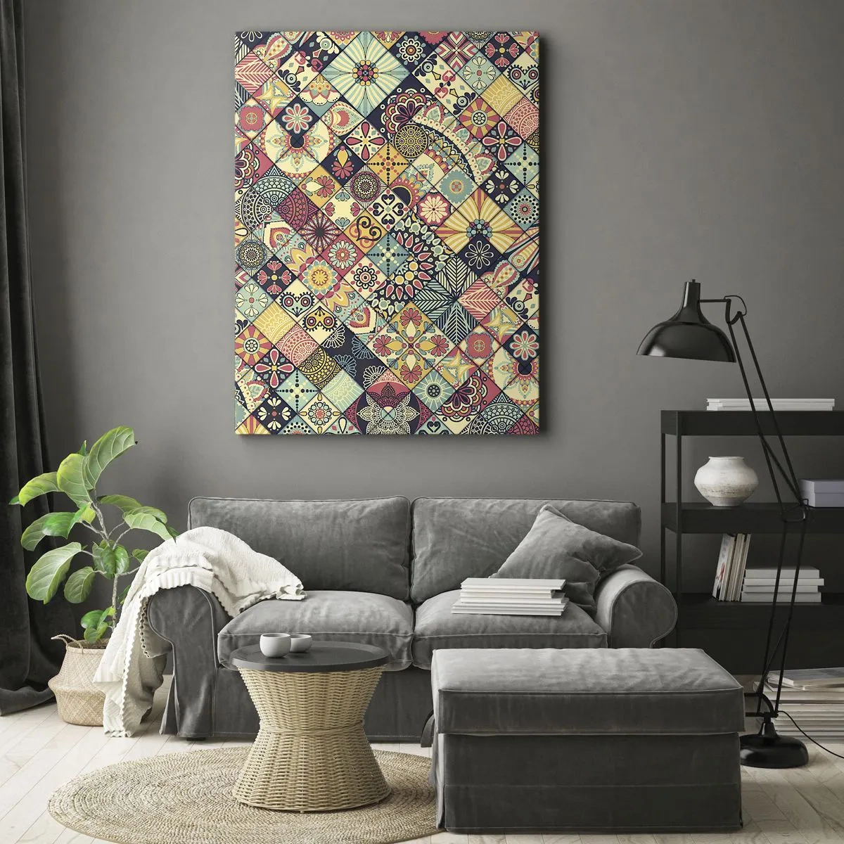 Canvastavla - Bild på duk - Marockansk stämning - 50x70 cm