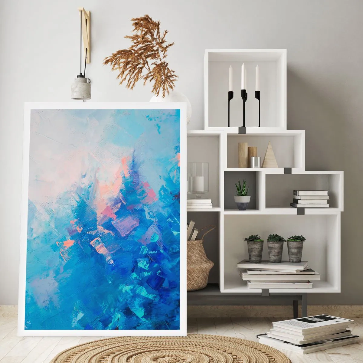 Affisch - Vinterabstraktion - 40x50 cm