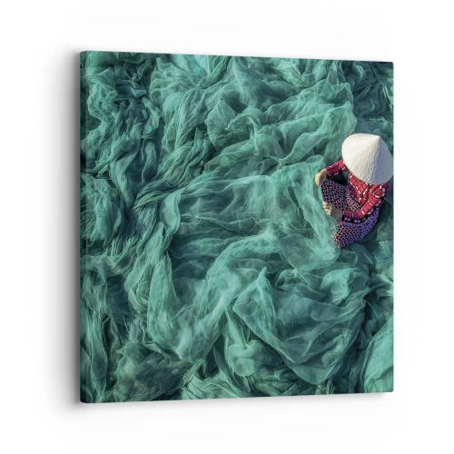 Canvastavla - Bild på duk - I nätens hav - 30x30 cm