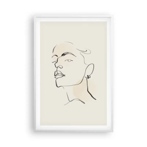 Affisch i vit ram - Stolt blick - 61x91 cm