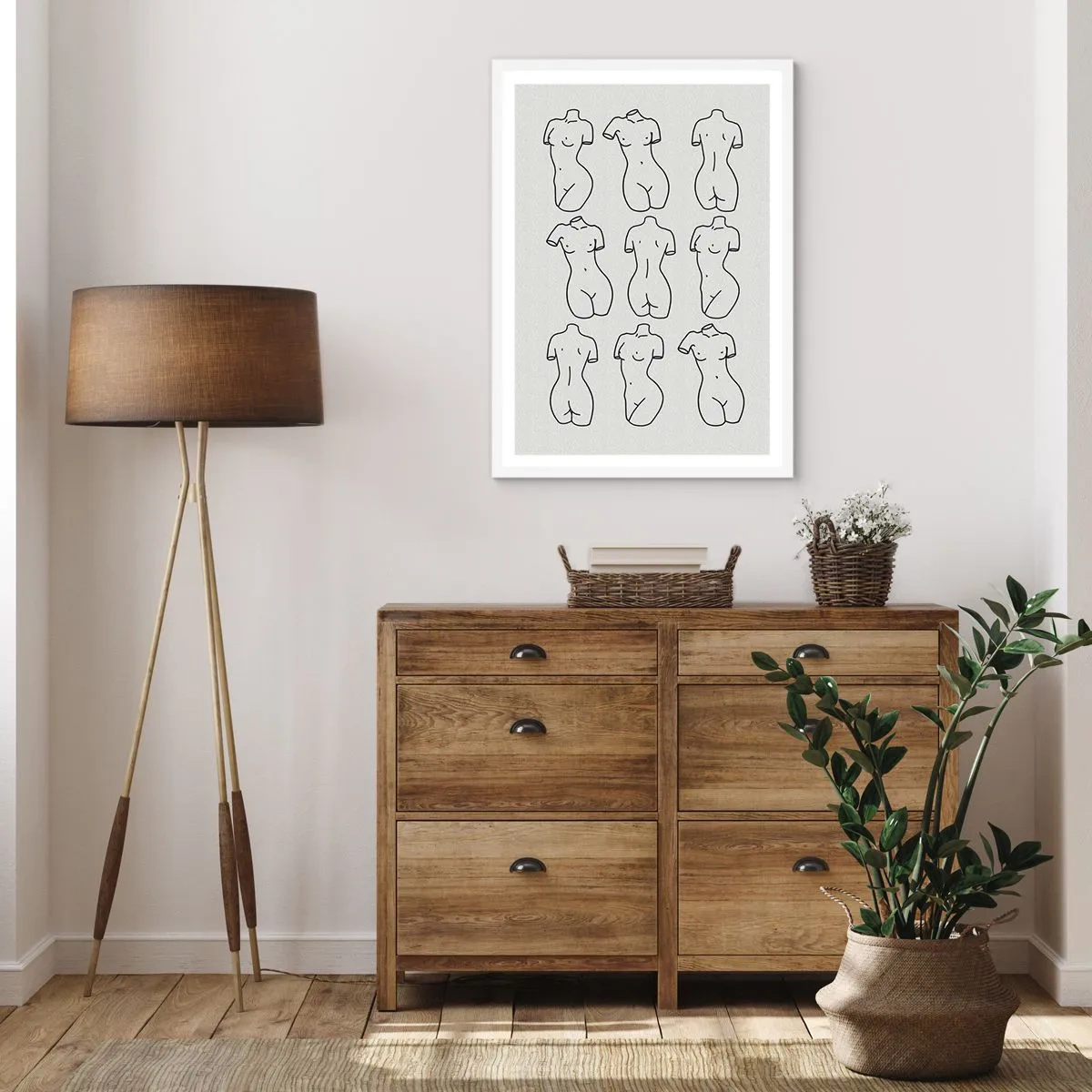 Affisch i vit ram - Endast Venus - 40x50 cm