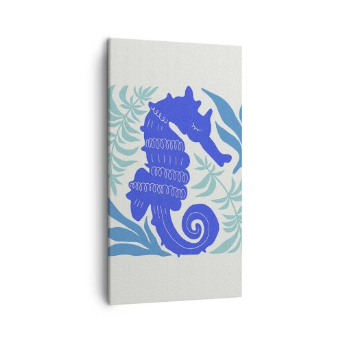 Canvastavla - Bild på duk - På enundervattenäng - 45x80 cm