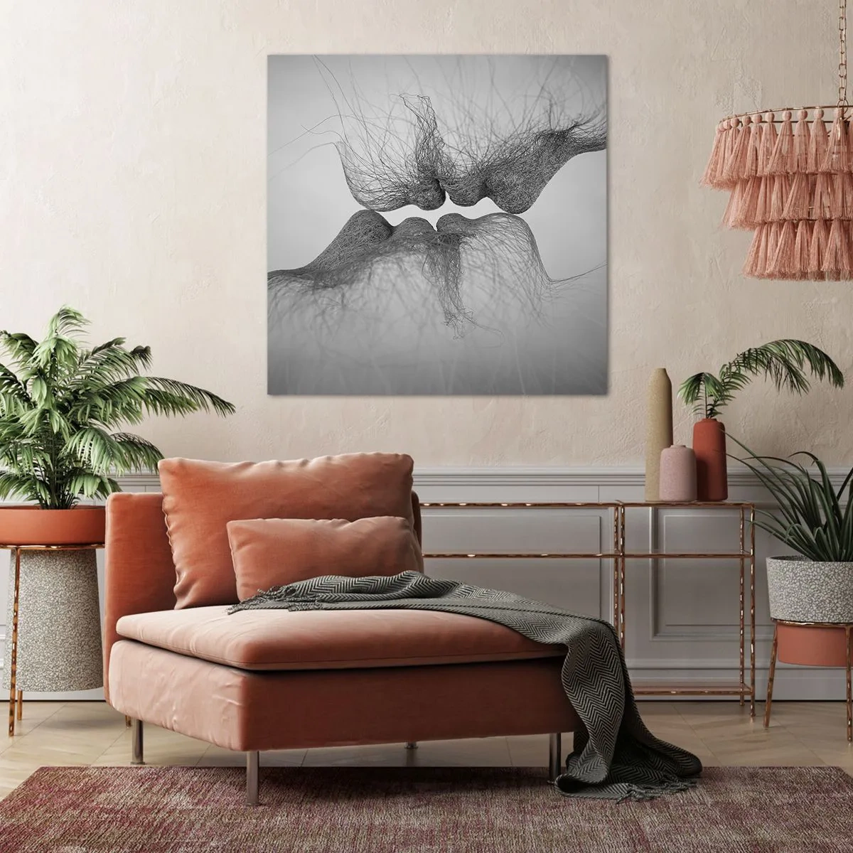 Canvastavla - Bild på duk - Vindens kyss - 60x60 cm