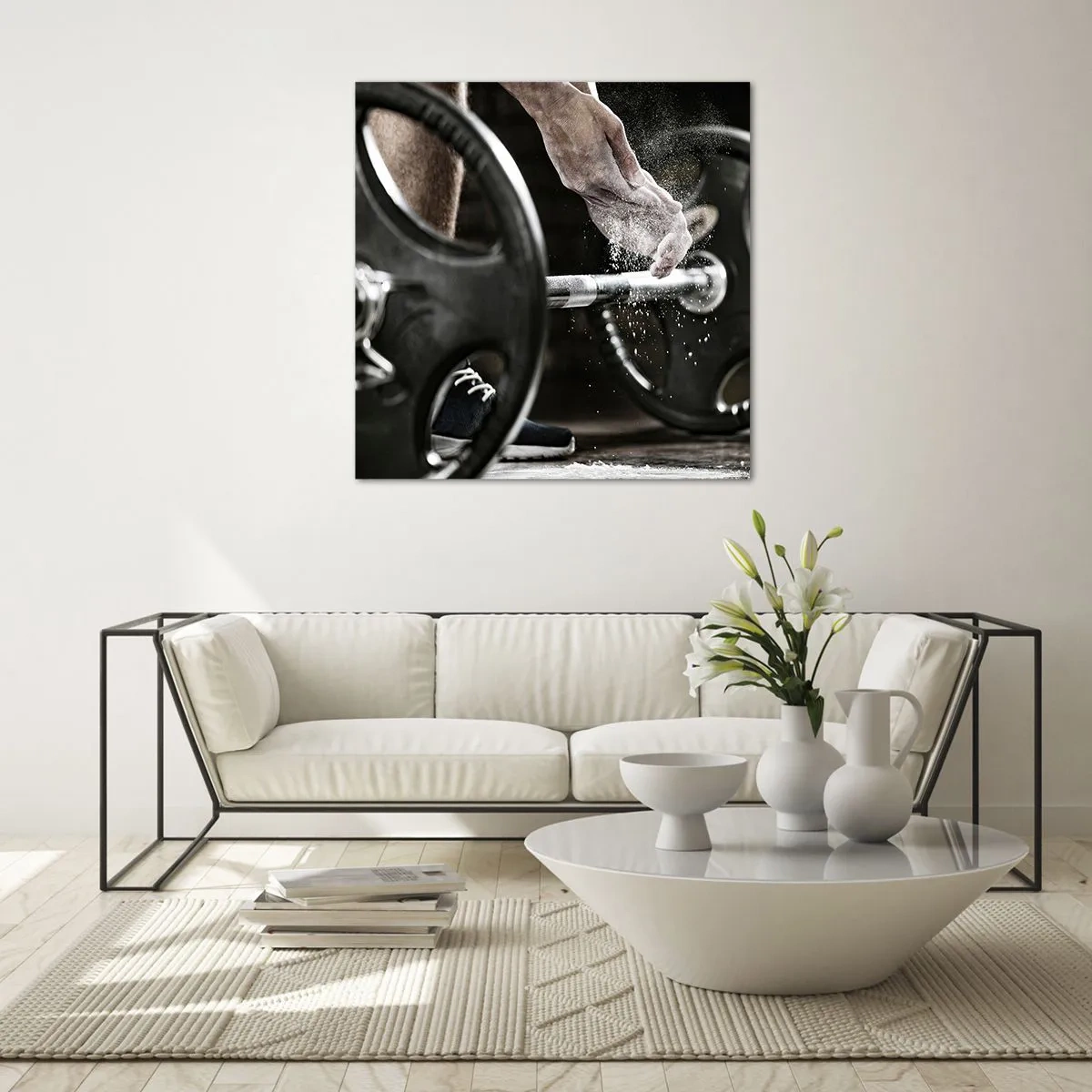 Glastavla - Bild på glas - Utmaningen accepterad! - 70x70 cm