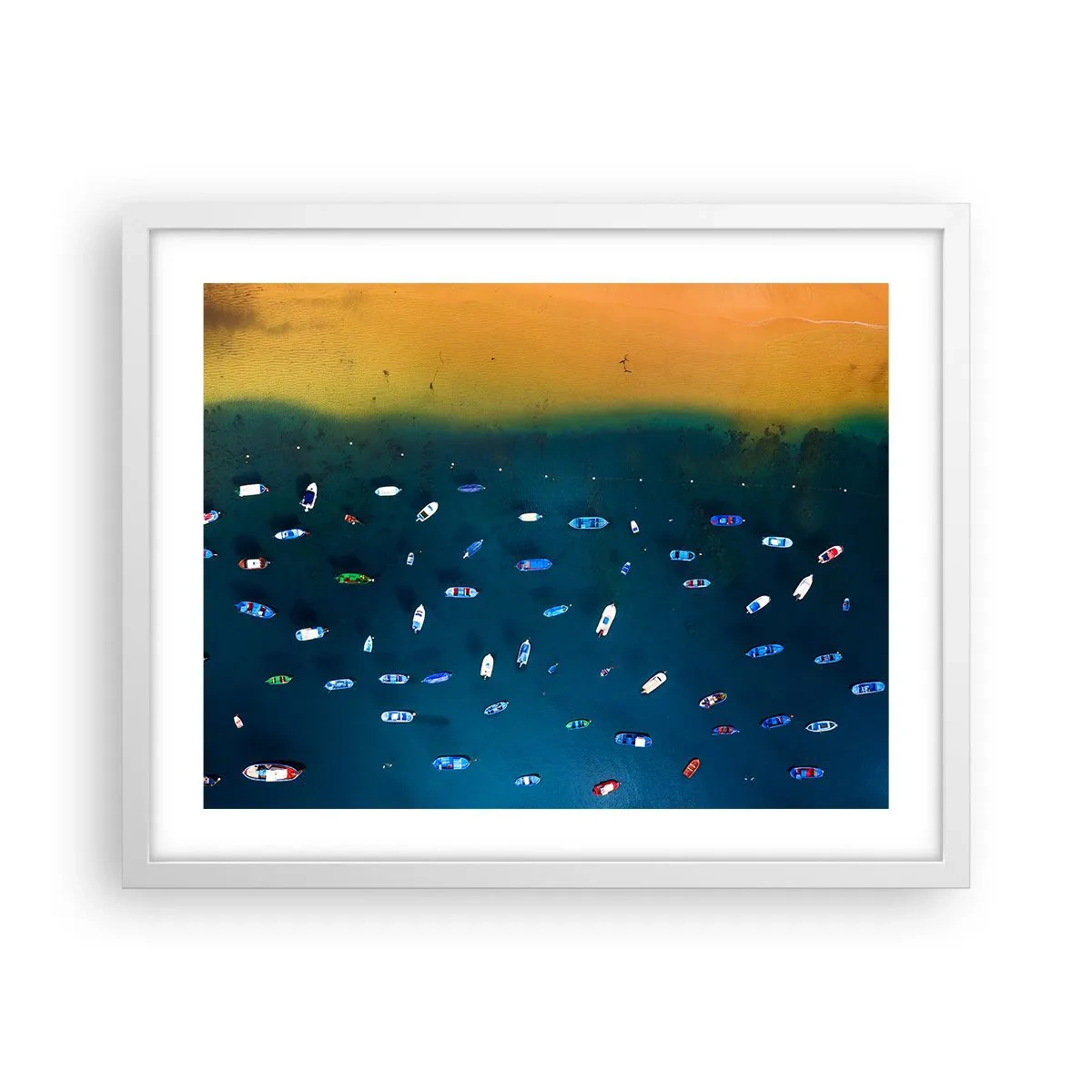 Affisch i vit ram - Ett semesterspel - 50x40 cm