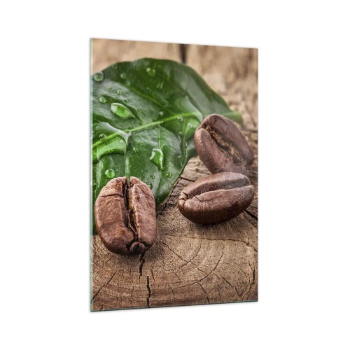 Glastavla - Bild på glas - Äkta och svart - 70x100 cm