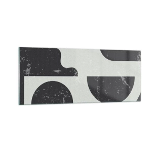 Glastavla - Bild på glas - Komposition ovanför och under - 100x40 cm