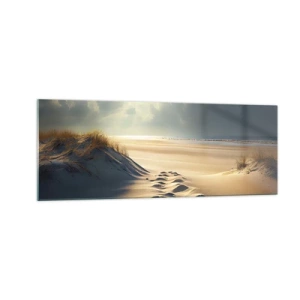 Glastavla - Bild på glas - Lugnande landskap - 140x50 cm