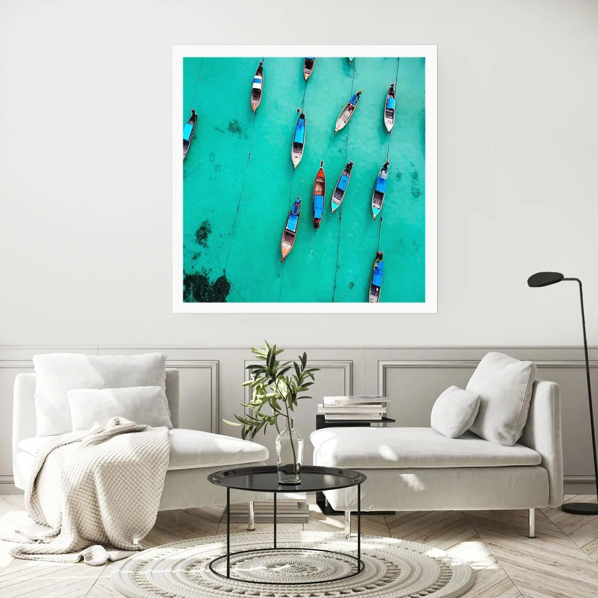 Affisch - Under en glad väntan - 40x40 cm