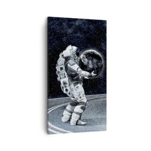 Canvastavla - Bild på duk - På Vintergatan - 45x80 cm