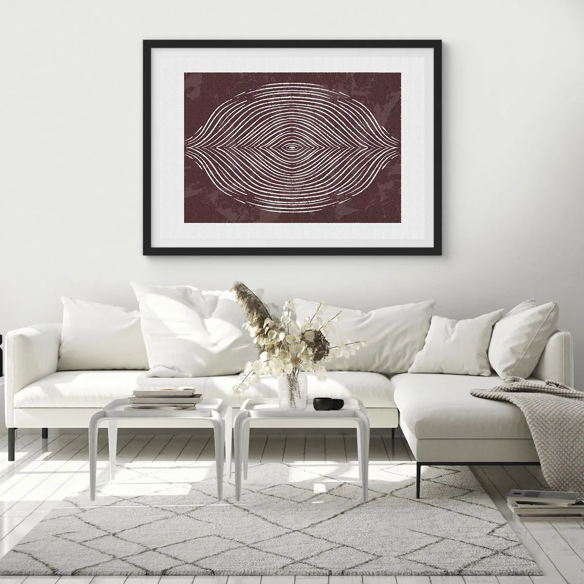 Affisch i svart ram - Rymden talar - 91x61 cm