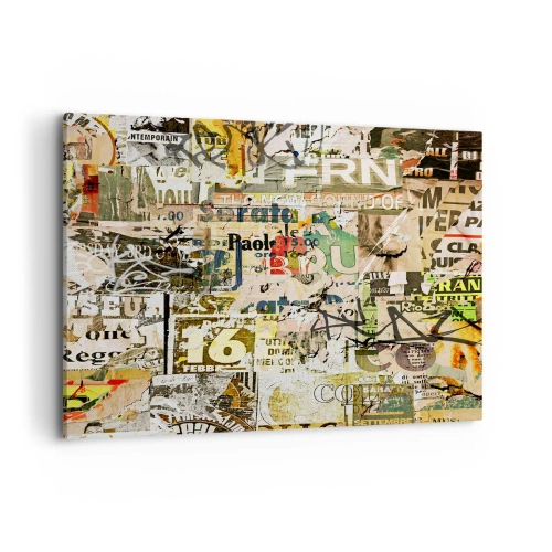 Canvastavla - Bild på duk - Oj, det händer saker och ting - 100x70 cm