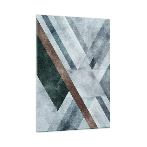 Glastavla - Bild på glas - Sofistikerad elegans i geometri - 50x70 cm