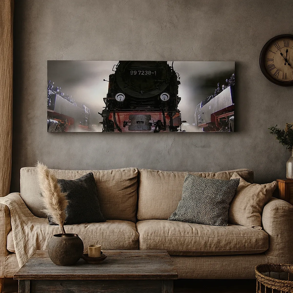 Canvastavla - Bild på duk - Står och stjäler, andas och blåser - 30x30 cm