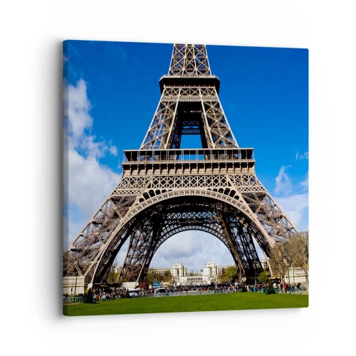 Canvastavla - Bild på duk - Hela Paris vid dess fötter - 30x30 cm