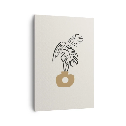 Canvastavla - Bild på duk - Monstera -husdekoration - 70x100 cm