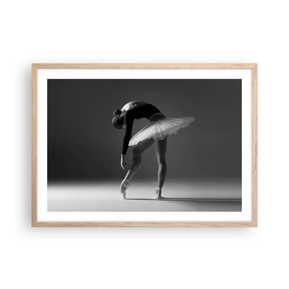 Affisch i ram av ljusek - Bella ballerina - 70x50 cm