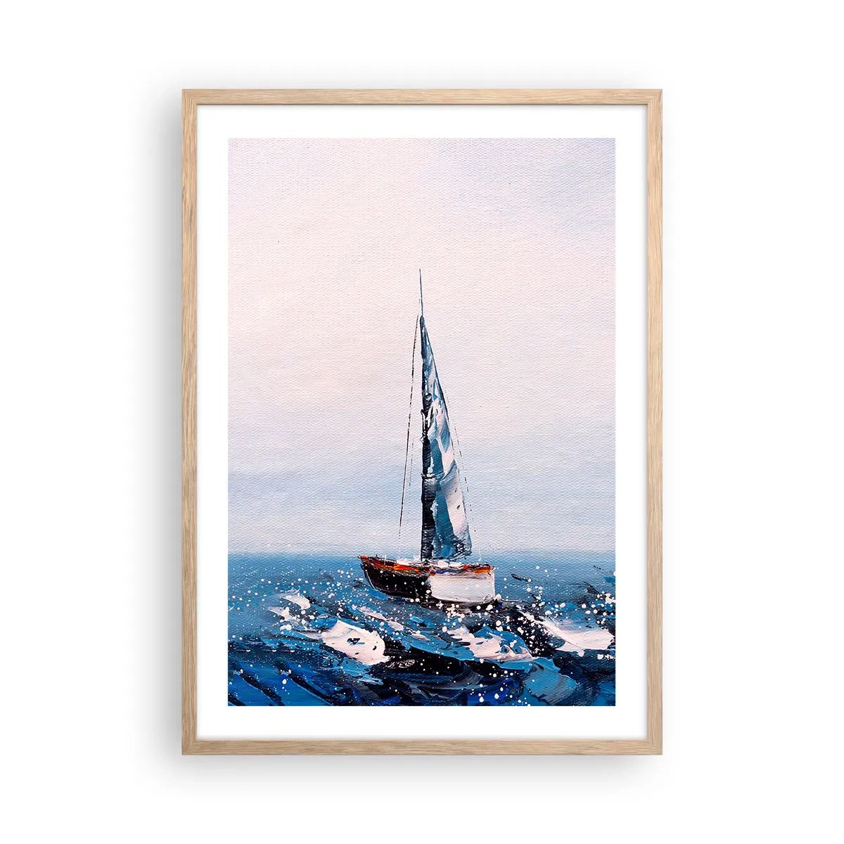 Affisch i ram av ljusek - Vindens broderskap - 50x70 cm