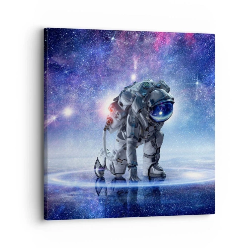 Canvastavla - Bild på duk - Stjärnig himmel över mig - 30x30 cm