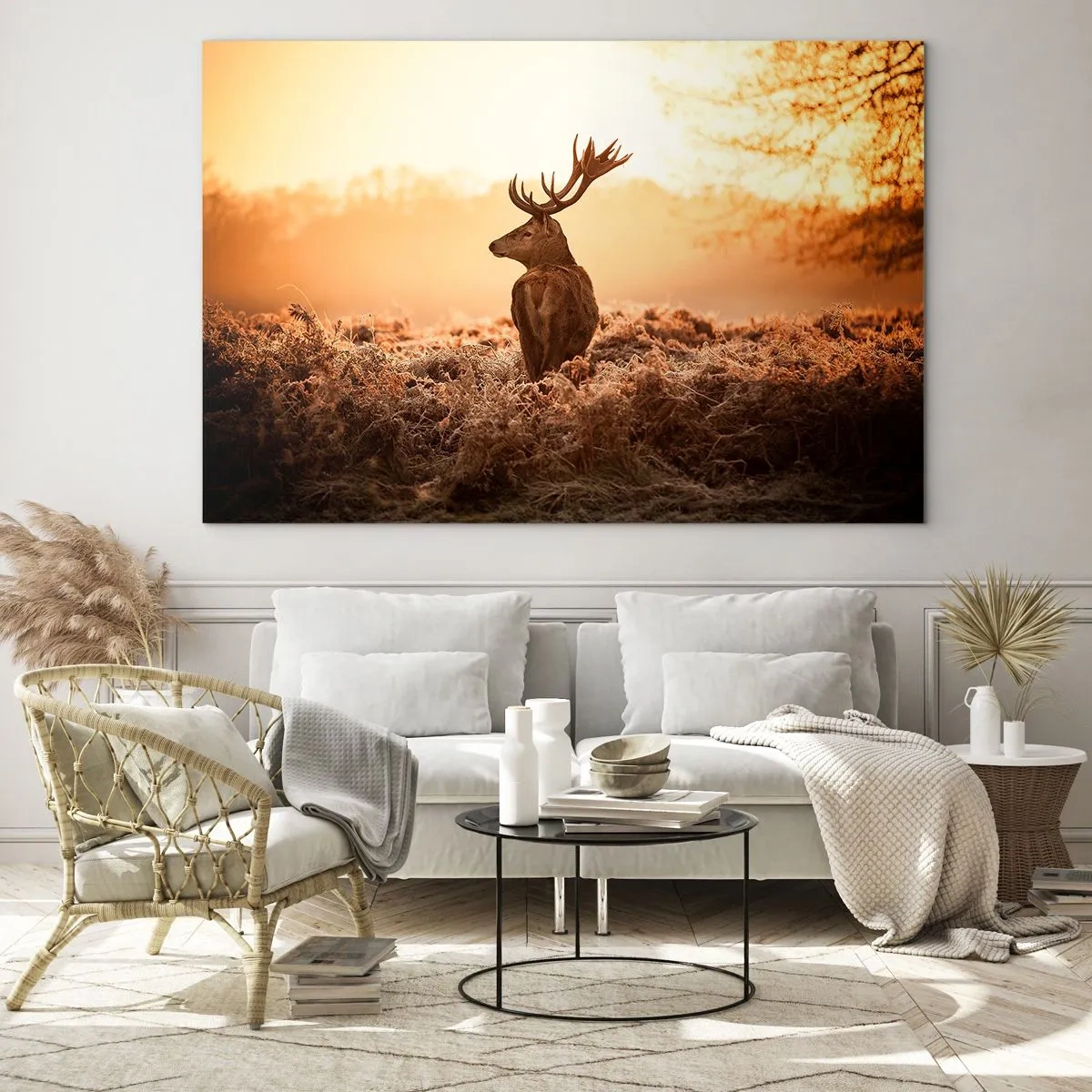 Glastavla - Bild på glas - Herre på godset - 120x80 cm