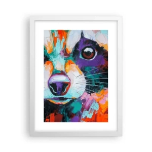 Affisch i vit ram - Enbart goda emotioner - 30x40 cm