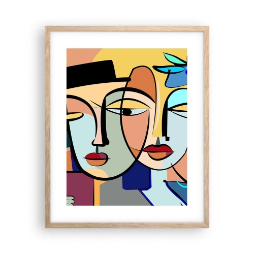 Affisch i ram av ljusek - Picassos randez vous - 40x50 cm