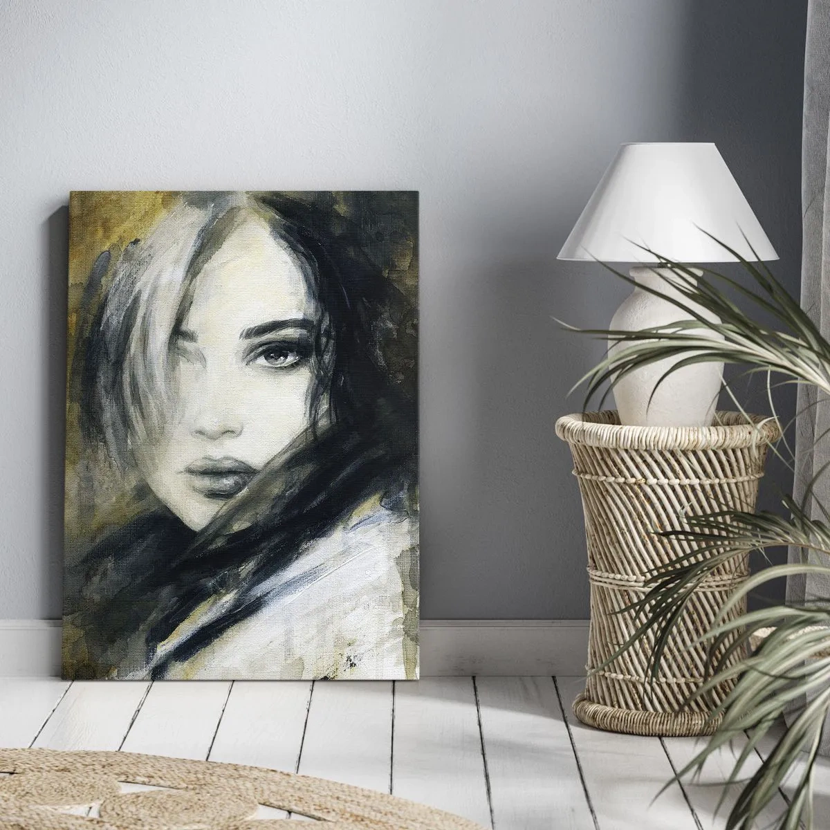 Canvastavla - Bild på duk - Mera oskyldig eller sensuell? - 50x70 cm