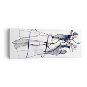 Canvastavla - Bild på duk - Smekningens studie - 140x50 cm